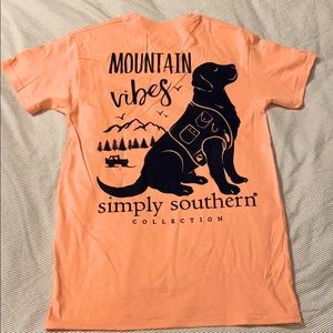 NWT Simply Southern Mountain Vibes Coral Pink S